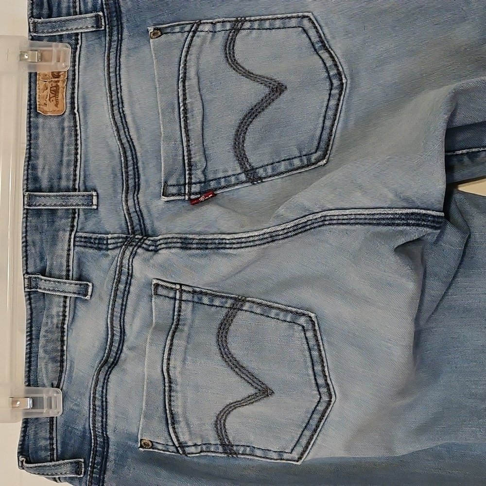 Levi's 529 Curvy Skinny Leg Women's Light Wash Blue Jeans - Picture 9 of 13